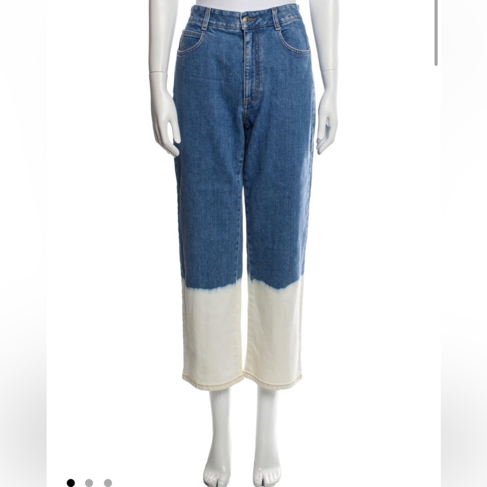 Stella McCartney Denim Jeans in Blue and White